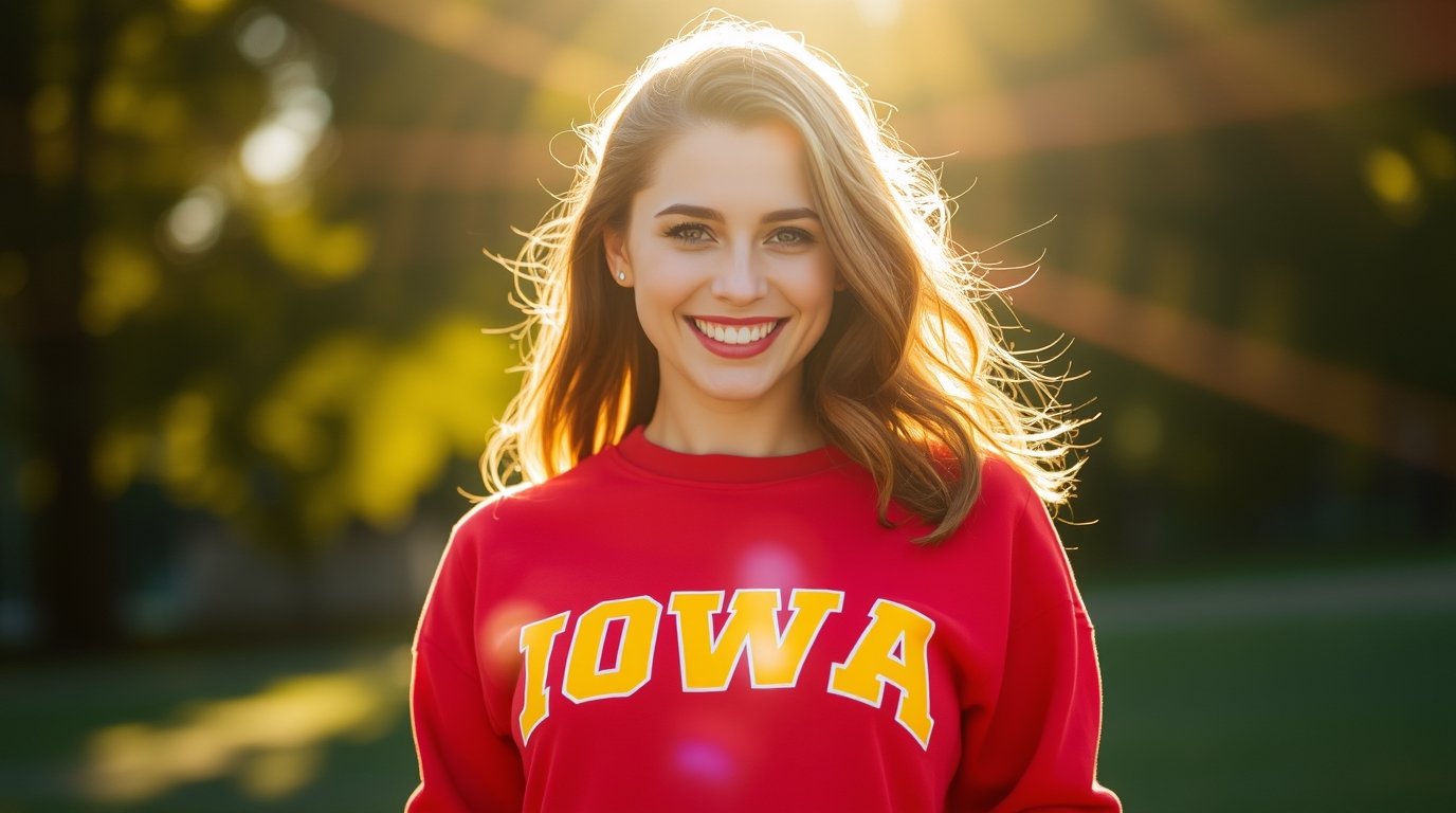 Women's Iowa Hawkeye sweatshirt – stylish and comfortable fan apparel for game day and everyday wear